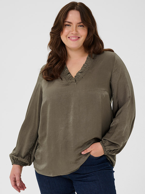 KCMILIA - Plus Size Blus fra Kaffe Curve