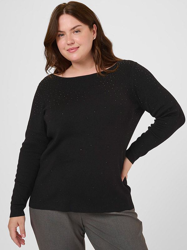 KCMINA - Plus Size Tröja fra Kaffe Curve