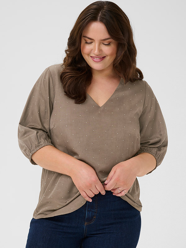 KCADA - Plus Size Blus fra Kaffe Curve
