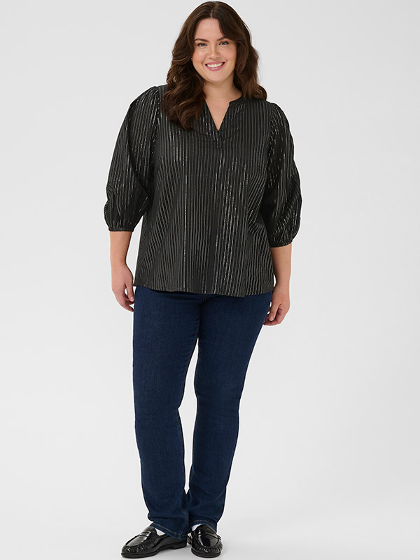 KCLUISA - Plus Size Blus fra Kaffe Curve