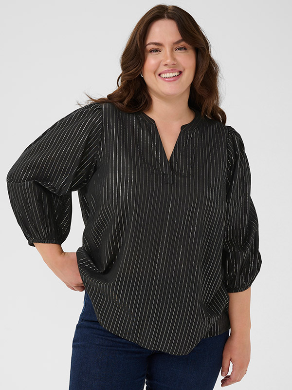 KCLUISA - Plus Size Blus fra Kaffe Curve