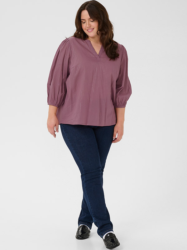 KCLUISA - Plus Size Blus fra Kaffe Curve