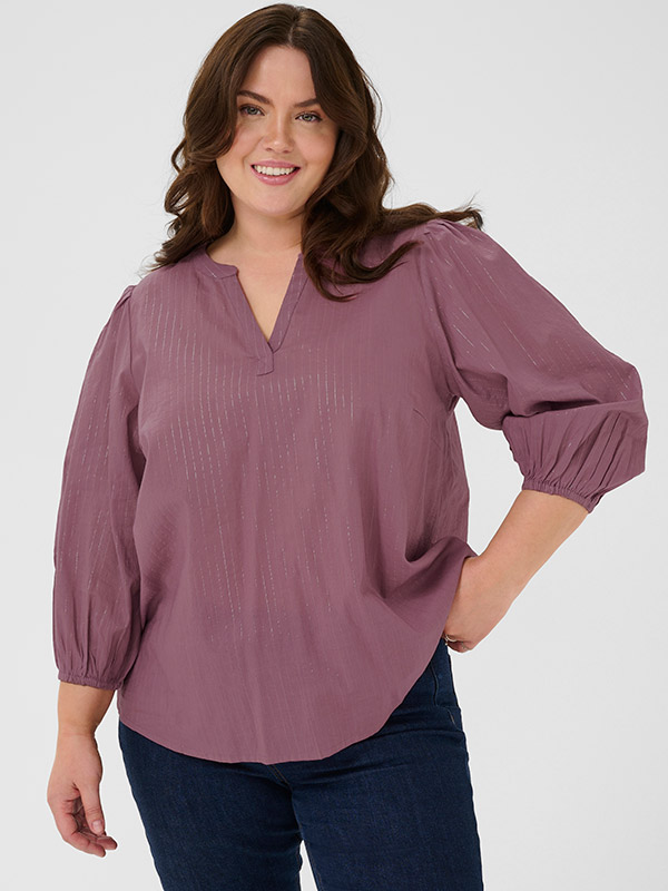 KCLUISA - Plus Size Blus fra Kaffe Curve