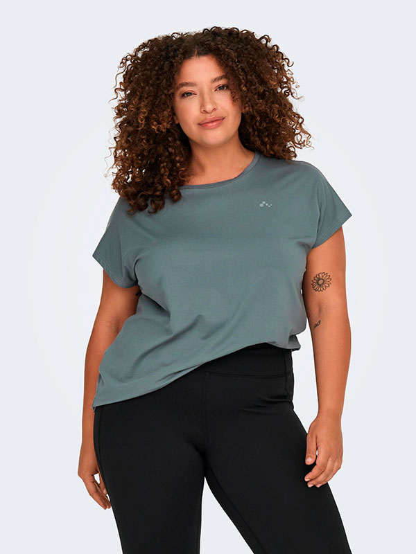 ONPAUBREE  - Plus Size Träningsblus fra Only Play Curvy