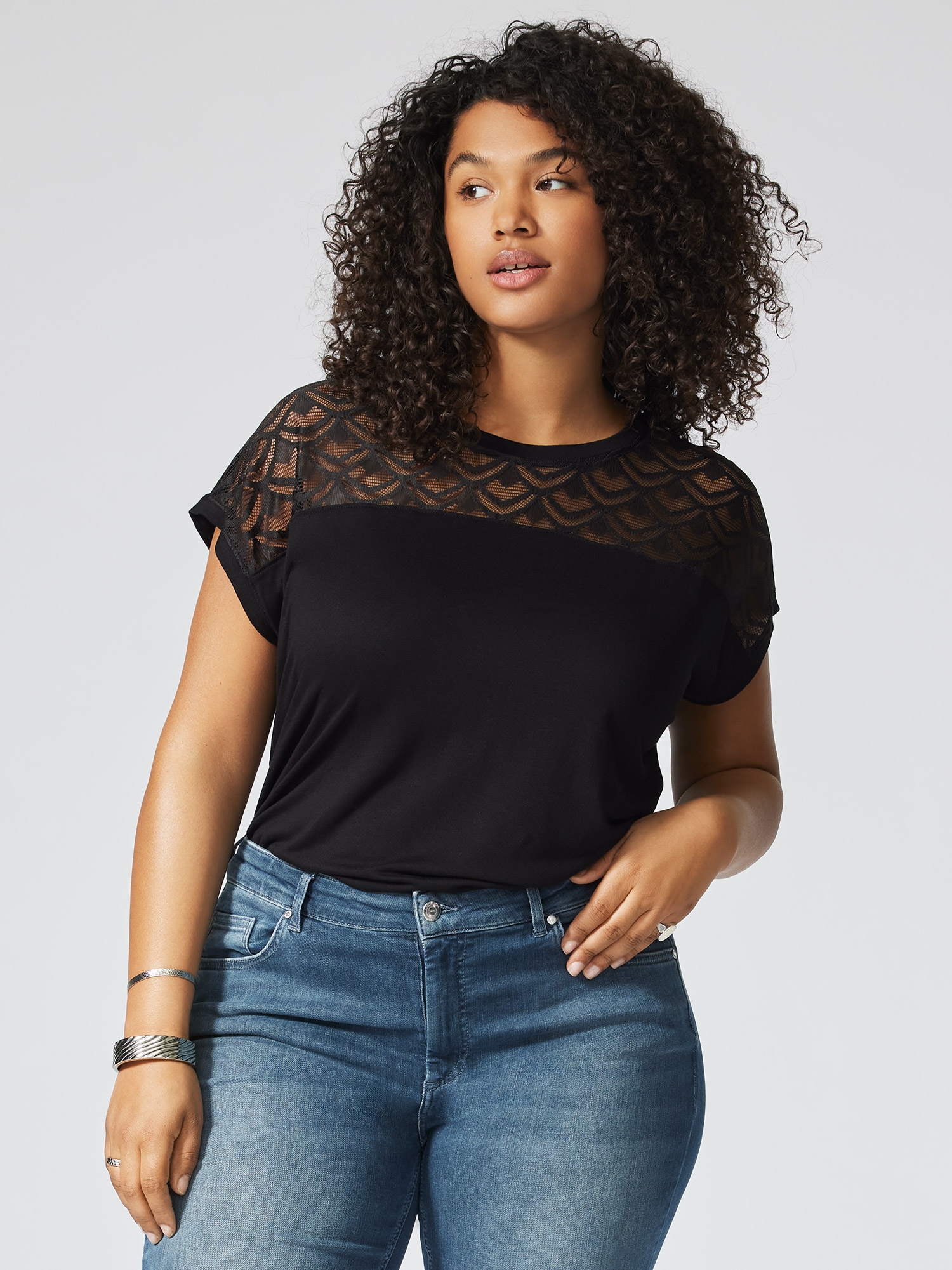FLAKE  - Plus Size Blus fra Only Carmakoma