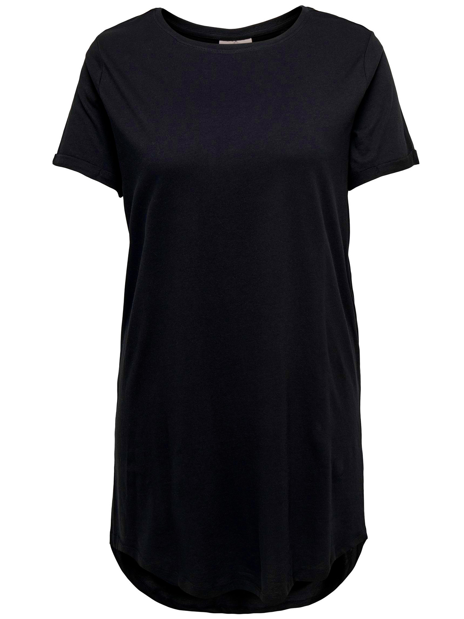 Carapril - Mörkblå klänning i fin bomullstrikå fra Only Carmakoma