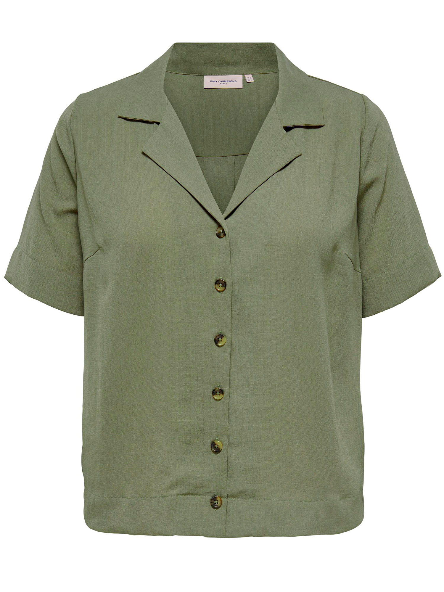 Carpaello - Fin grön skjorta fra Only Carmakoma
