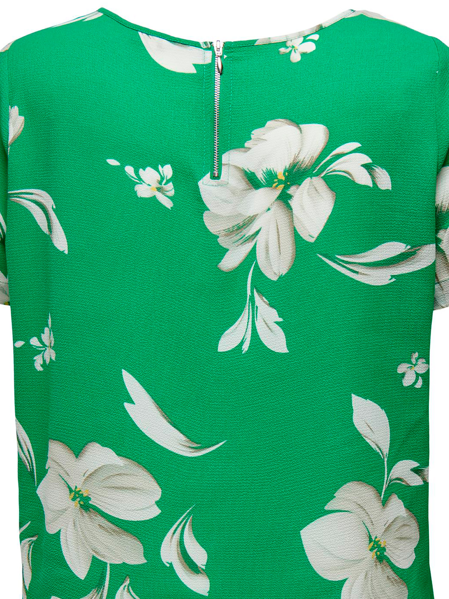 Carluxmille - Grön klänning med vackra blommor fra Only Carmakoma