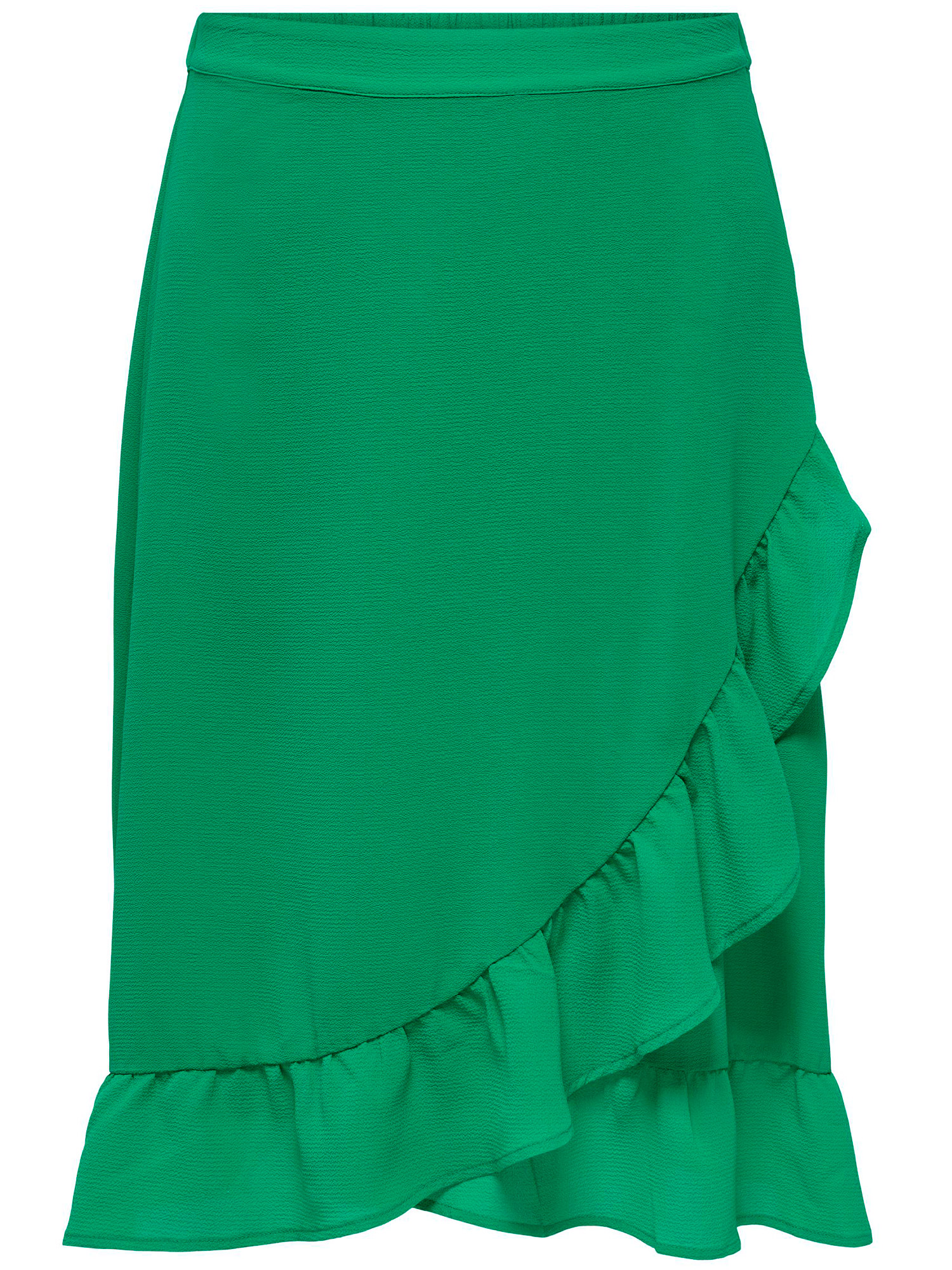 Carluxmille - Söt grön kjol med volang fra Only Carmakoma
