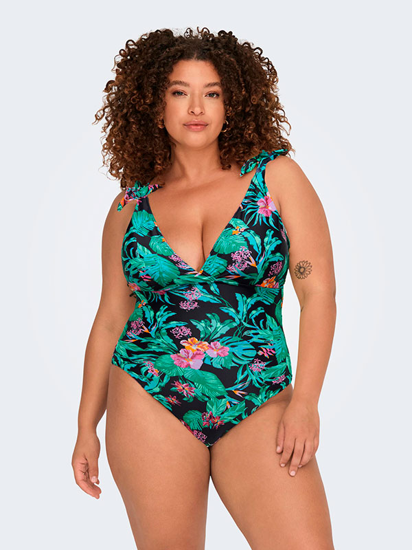 CARCLARA - Plus Size Baddräkt fra Only Carmakoma