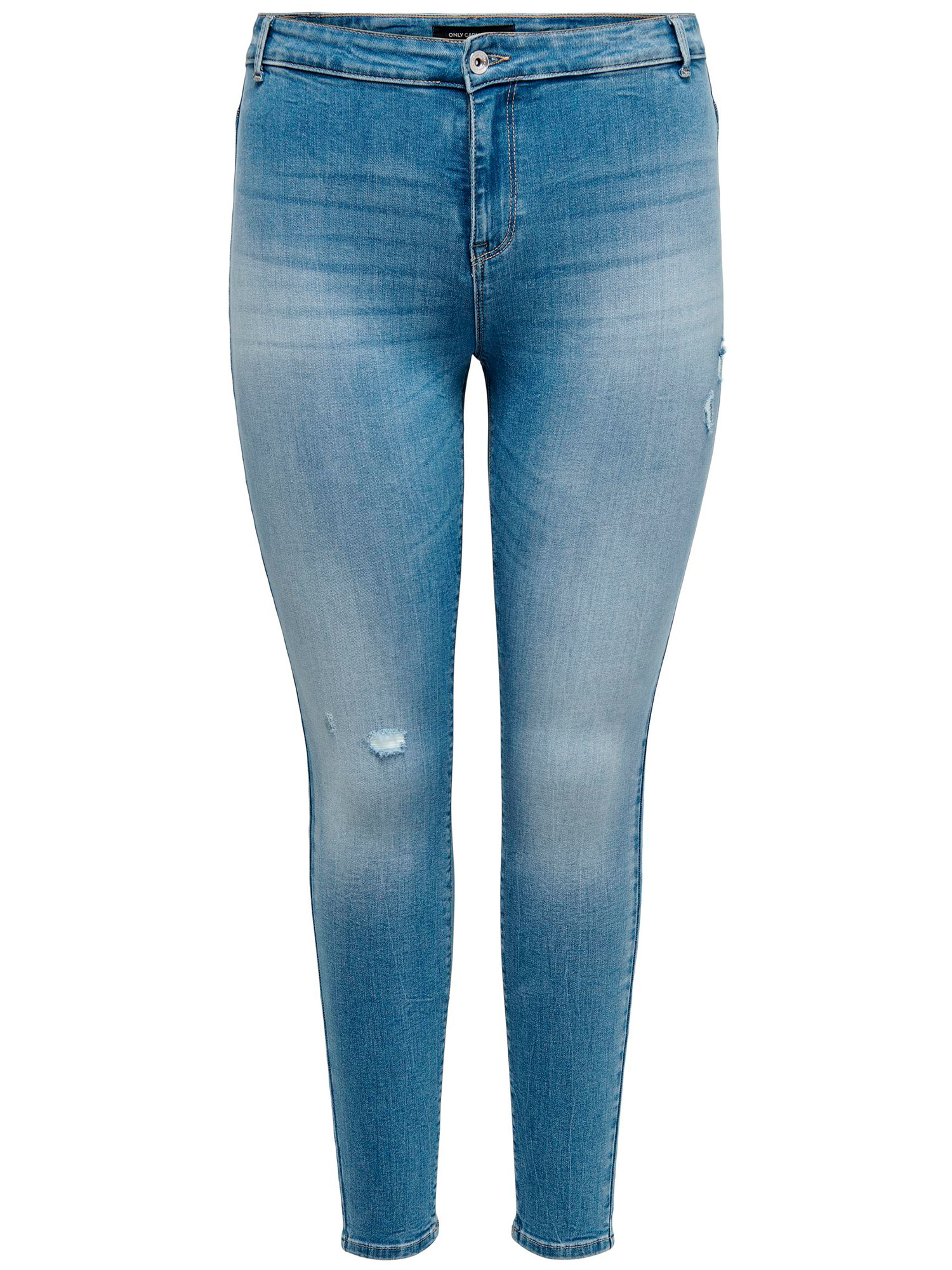 HUBA - Ljusblå jeans i superstretch fra Only Carmakoma