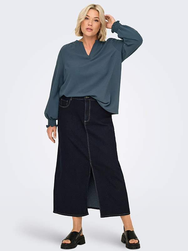 CARMETTA - Plus Size Blus fra Only Carmakoma