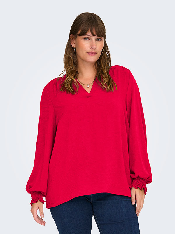CARMETTA - Plus Size Blus fra Only Carmakoma