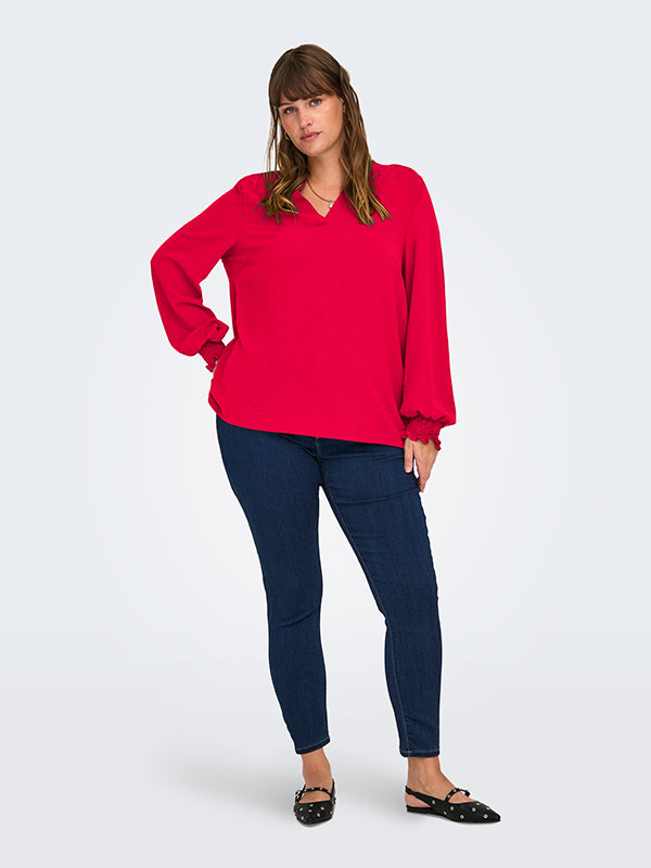 CARMETTA - Plus Size Blus fra Only Carmakoma