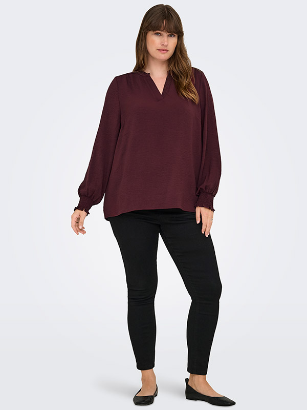 CARMETTA - Plus Size Blus fra Only Carmakoma