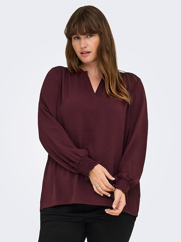 CARMETTA - Plus Size Blus fra Only Carmakoma