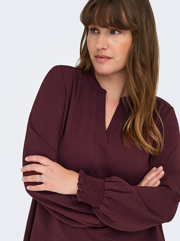 CARMETTA - Plus Size Blus fra Only Carmakoma
