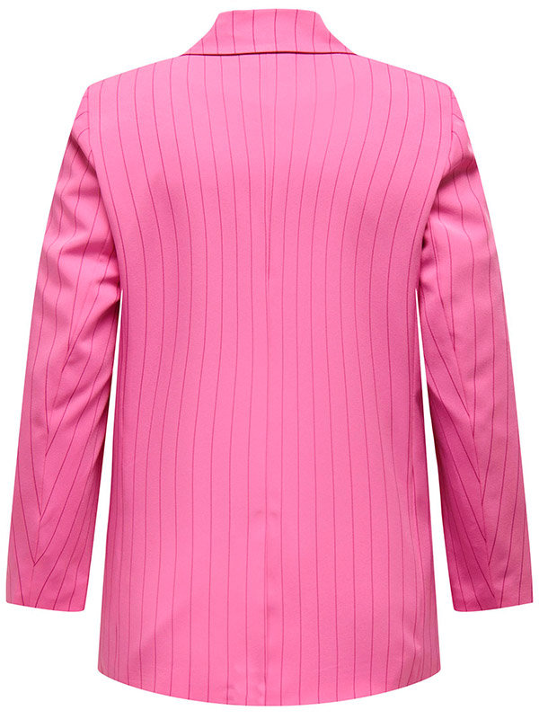 STELLA - Pink blazer med striber fra Only Carmakoma