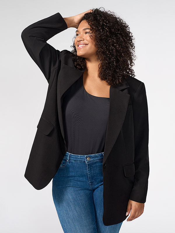 CARLANA-BERRY - Plus Size Kavaj fra Only Carmakoma