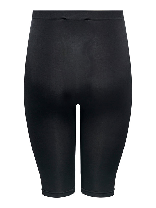 OTTILIA - Svarta shorts med hög midja i mjuk, sömlös, stark kvalitet fra Only Carmakoma