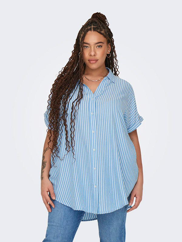 CARPENNA - Plus Size Skjorta fra Only Carmakoma