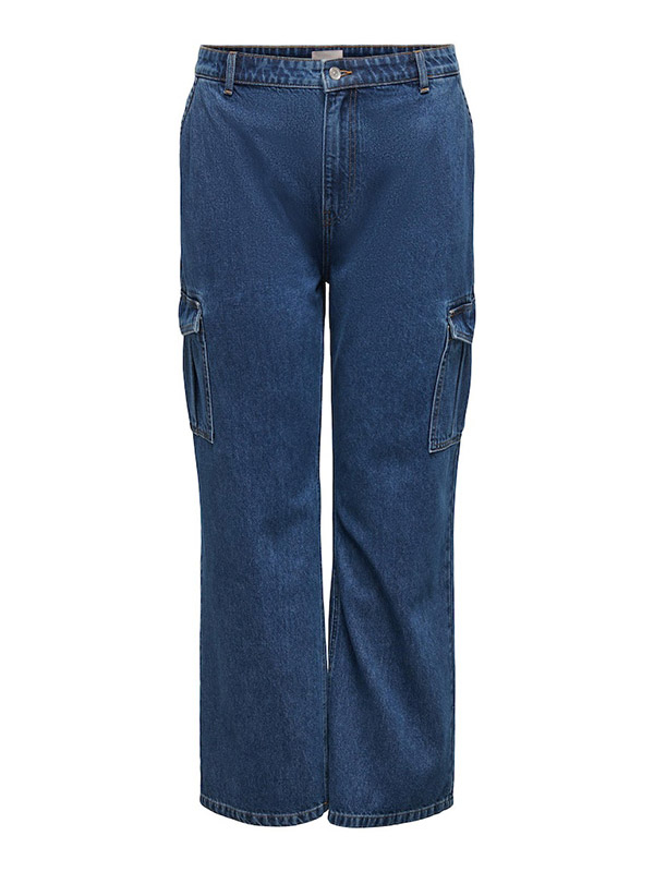 HOPE - Blå jeans med vida ben fra Only Carmakoma