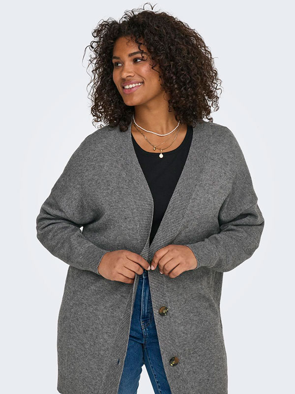 CARESLY - Plus Size Kofta fra Only Carmakoma