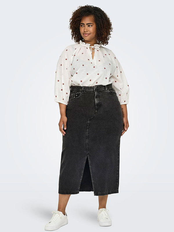 CARMANJA - Plus Size Kjol fra Only Carmakoma
