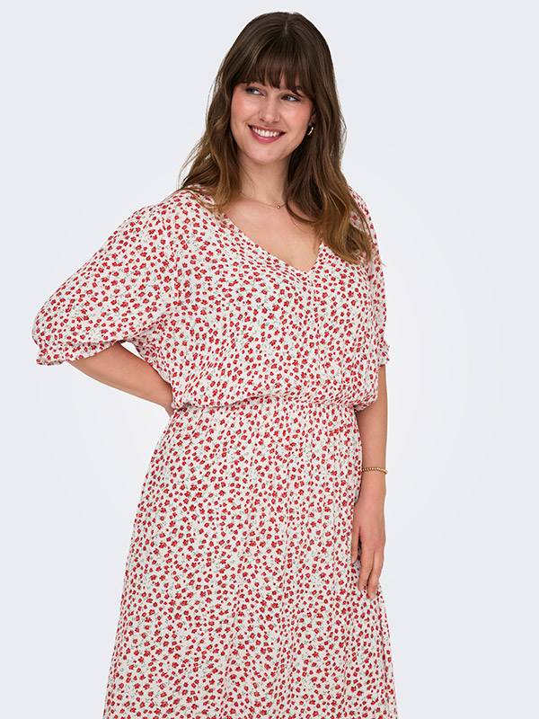 CARCHIANTI - Plus Size Klänning fra Only Carmakoma
