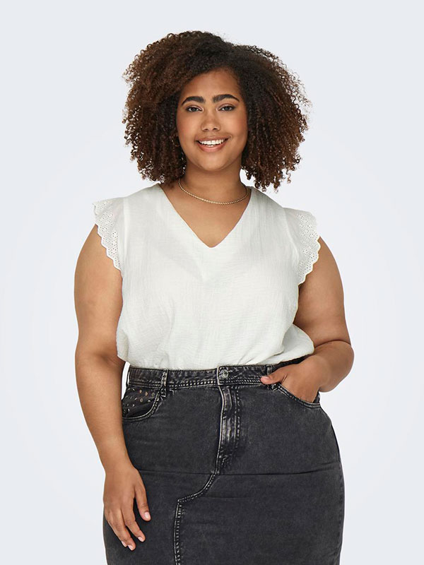CARTHYRA - Plus Size Blus fra Only Carmakoma