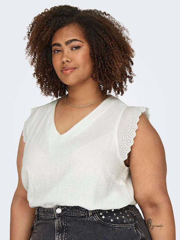 CARTHYRA - Plus Size Blus fra Only Carmakoma