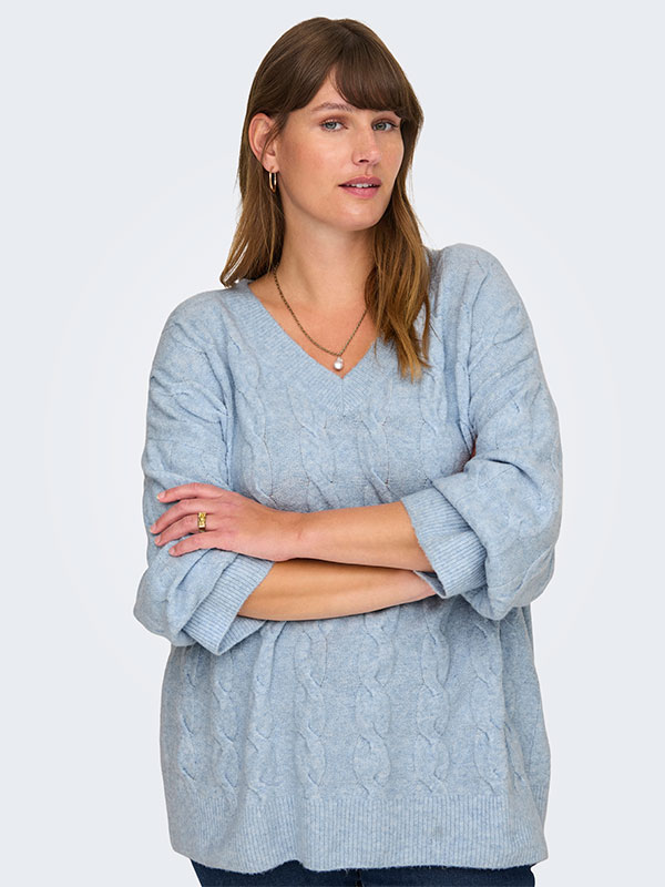 CARJEANETT - Plus Size Tröja fra Only Carmakoma