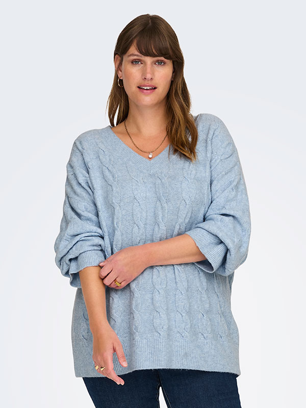 CARJEANETT - Plus Size Tröja fra Only Carmakoma