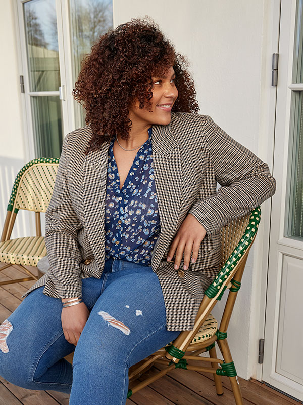 CARLETTIE - Plus Size Kavaj fra Only Carmakoma