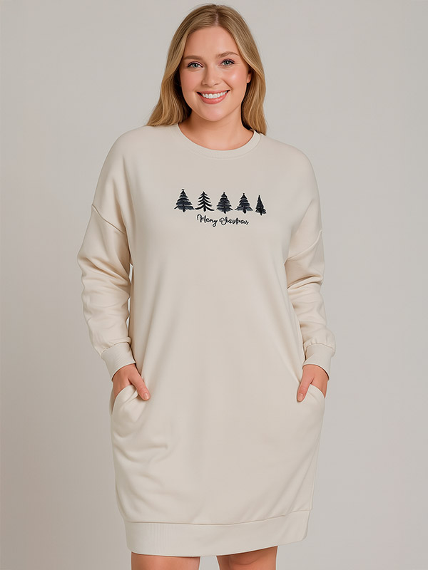 CARXMAS - Plus Size Klänning fra Only Carmakoma
