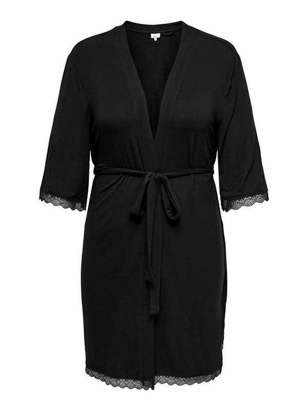 CARLACEY - Plus Size Morgonrock fra Only Carmakoma