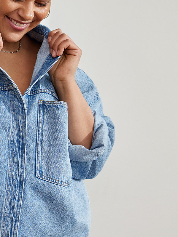 CAREMMIE - Plus Size Skjorta fra Only Carmakoma