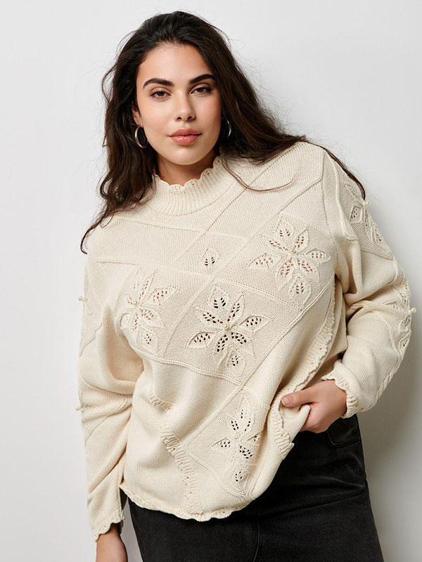 CARNICOLINE - Plus Size Tröja fra Only Carmakoma