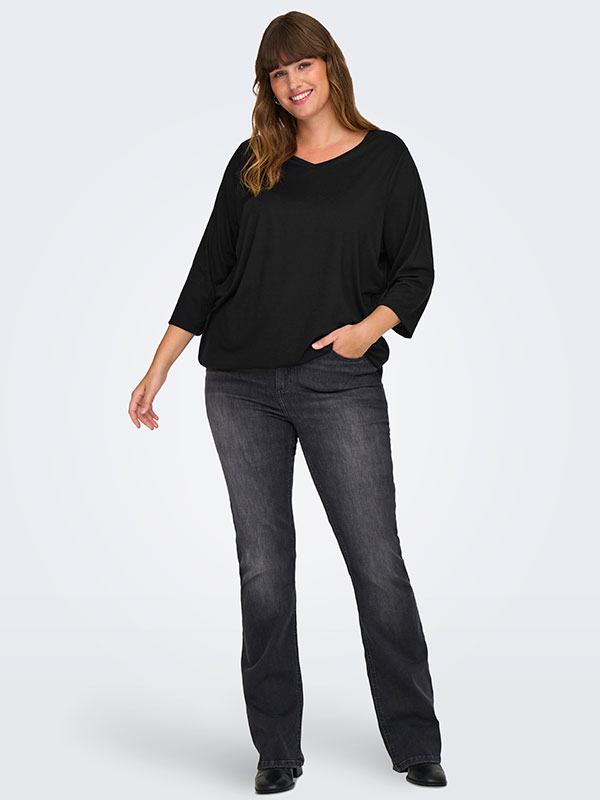 CARCARLINNE - Plus Size Blus fra Only Carmakoma