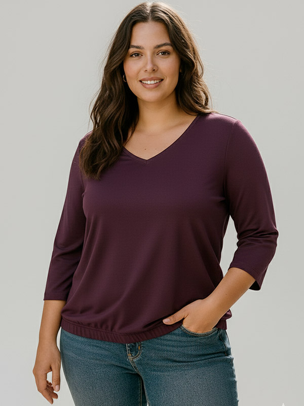 CARCARLINNE - Plus Size Blus fra Only Carmakoma