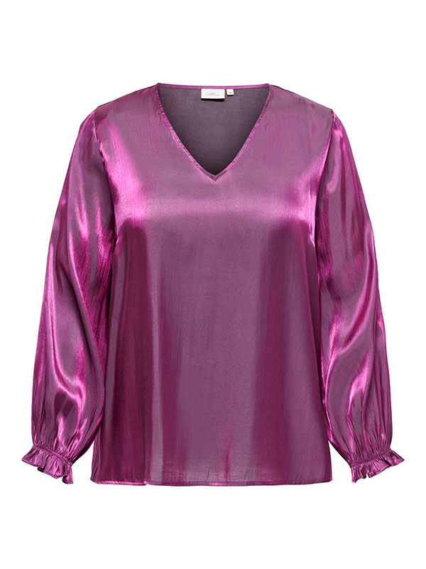 CARFRITZ - Plus Size Blus fra Only Carmakoma