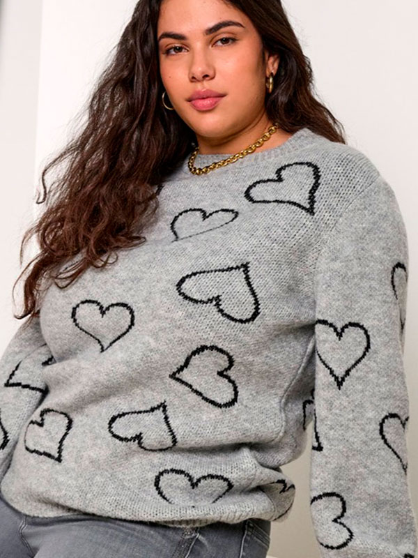 CARHAPPIE - Plus Size Tröja fra Only Carmakoma
