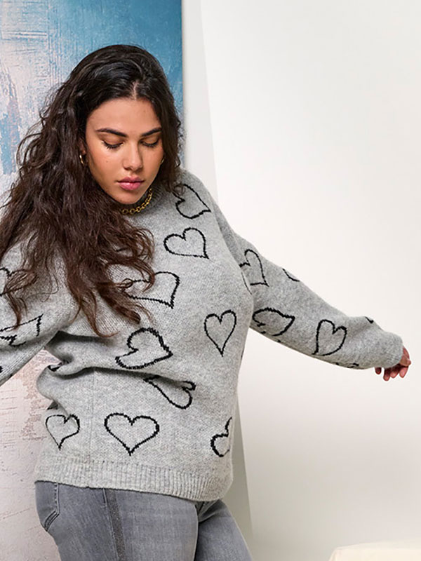 CARHAPPIE - Plus Size Tröja fra Only Carmakoma