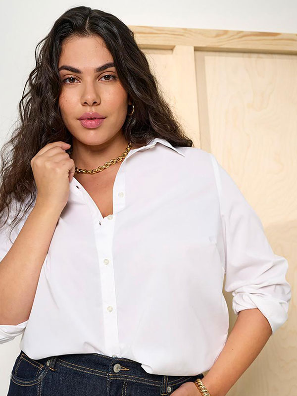 CARSTRETCHY - Plus Size Skjorta fra Only Carmakoma