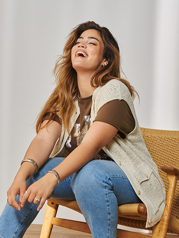 CARCELESTE - Plus Size Väst fra Only Carmakoma