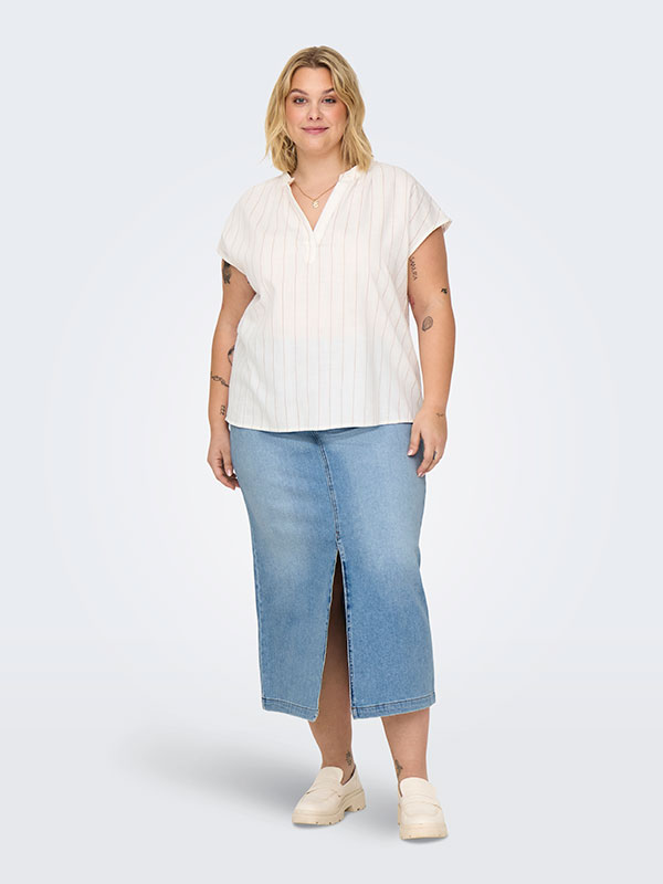 CARLUCILA - Plus Size Blus fra Only Carmakoma