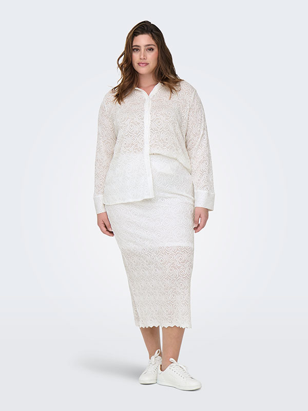 CARROSIL - Plus Size Skjorta fra Only Carmakoma