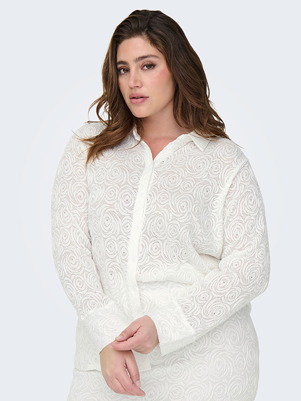 CARROSIL - Plus Size Skjorta fra Only Carmakoma