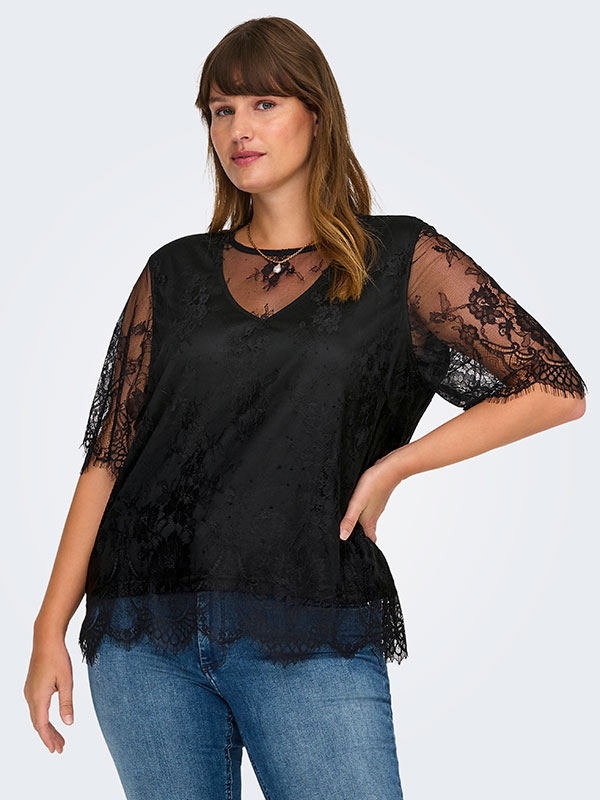 CAREVERLYN - Plus Size Blus fra Only Carmakoma