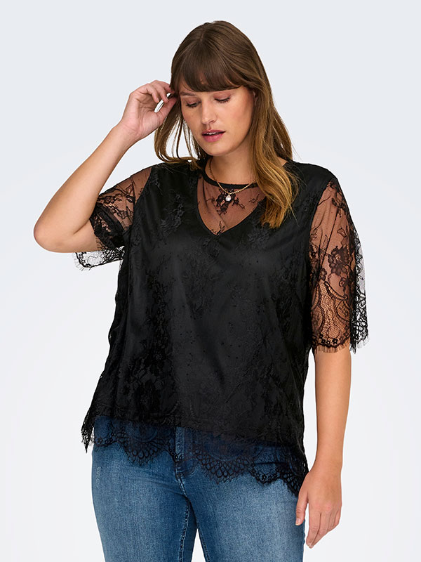 CAREVERLYN - Plus Size Blus fra Only Carmakoma